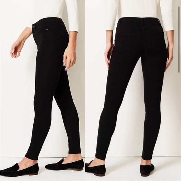 J. Jill Premium Flex High Rise Denim Legging Size 4 - Picture 7 of 10